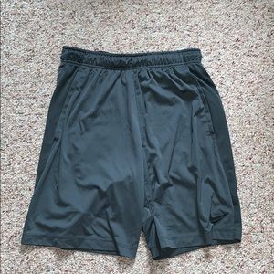 Grey Nike athletic shorts